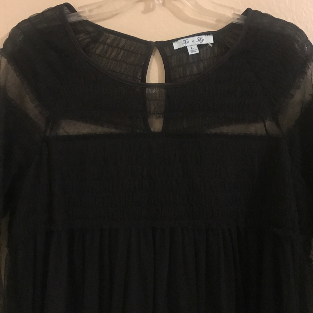 Black tulle dress - Picture 4 of 8